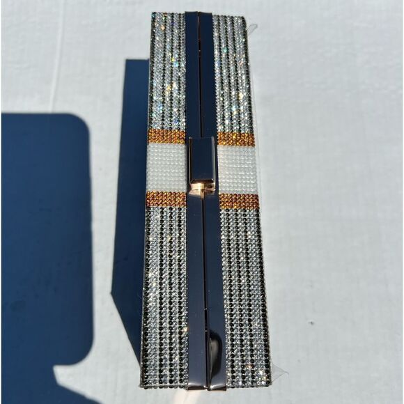 Acrylic Clutch Rhinestone $10,000 Dollar Stack Clutch Crossbody Bag New - Picture 7 of 15
